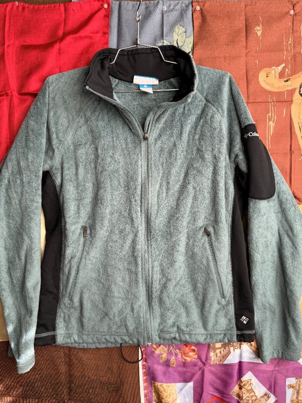 Columbia By The Lake Plush Fleece Jacket Large Gray